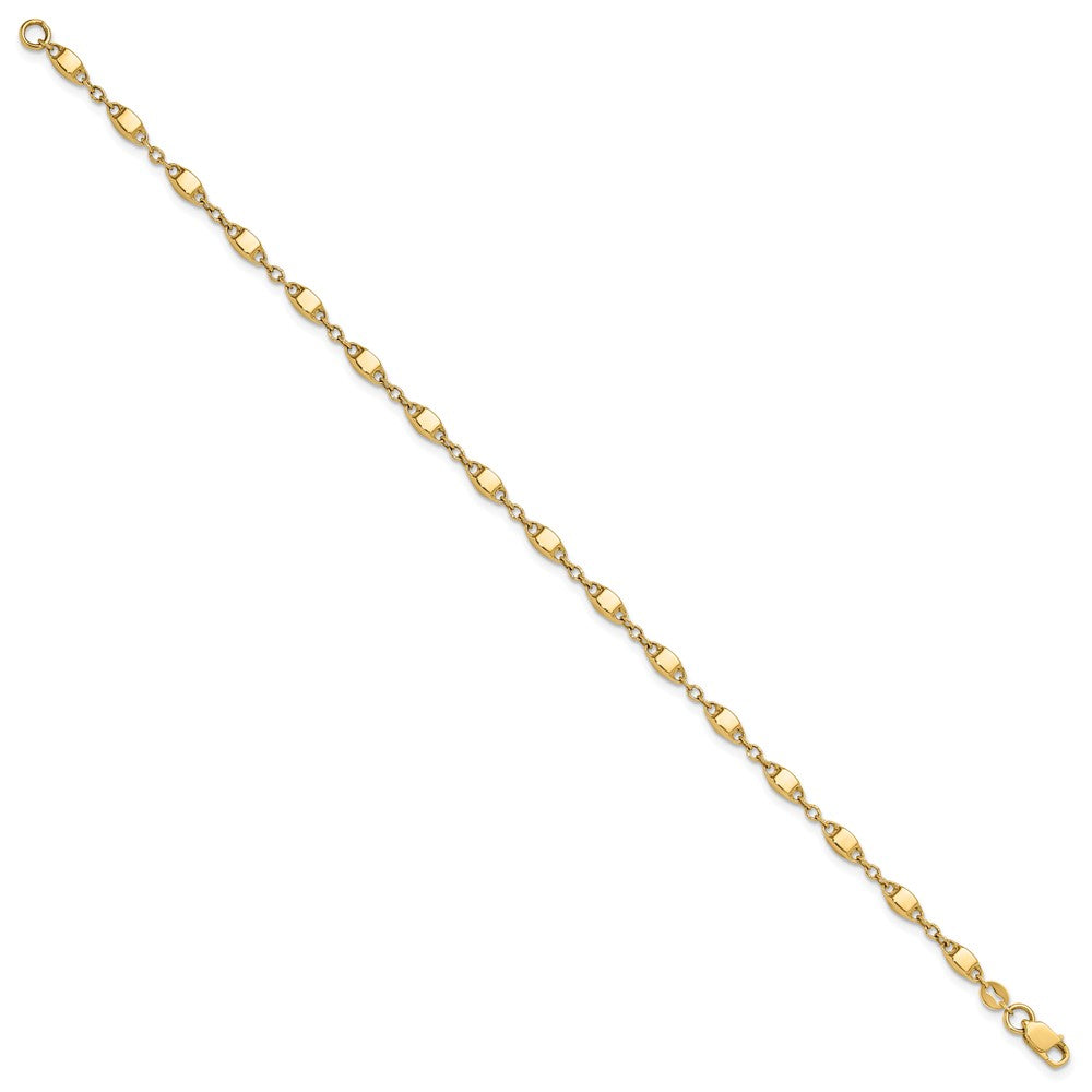 14K Polished Fancy Link Bracelet