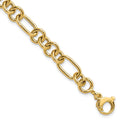 14K Polished Fancy Link Bracelet