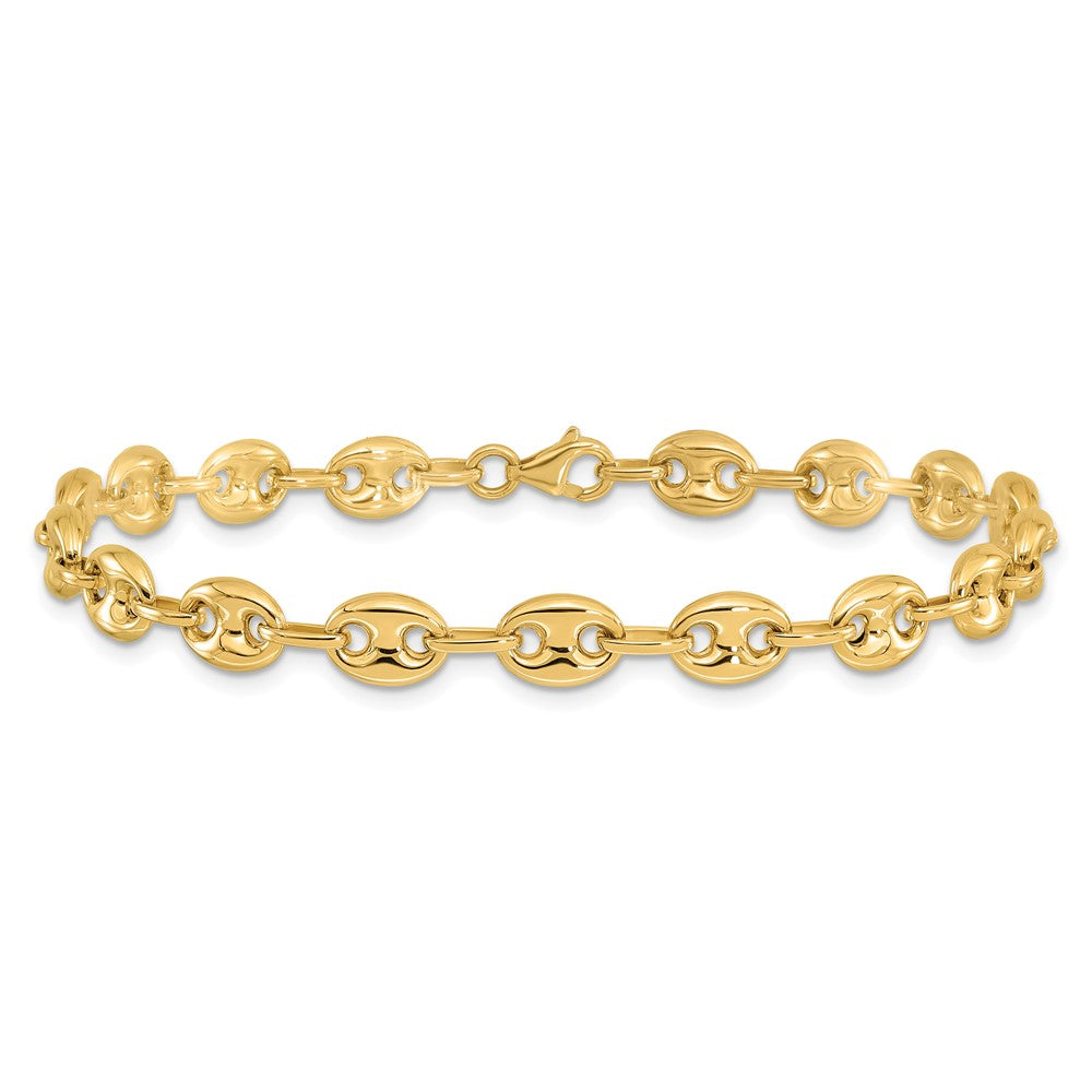 14K Fancy Link 7.75in Bracelet