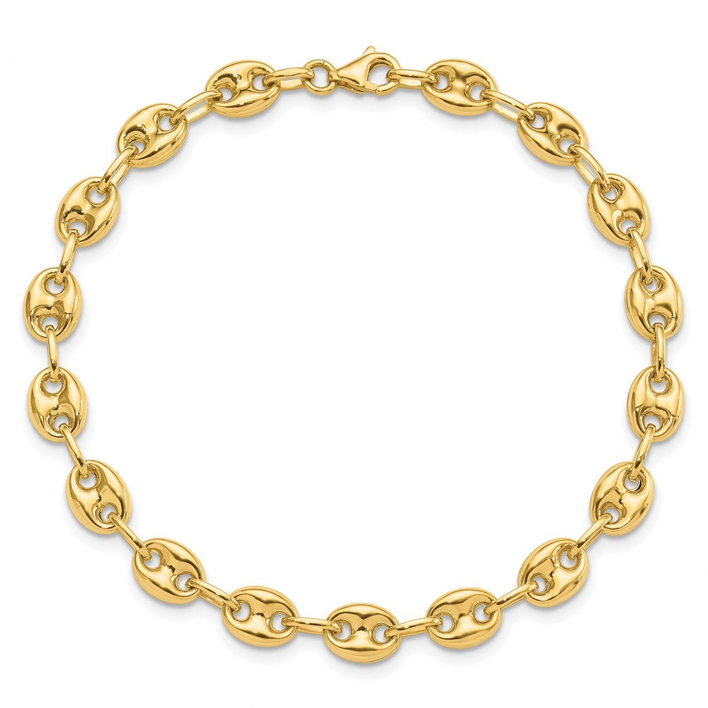 14K Fancy Link 7.75in Bracelet
