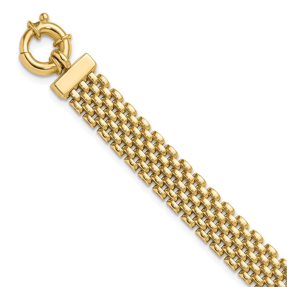 14K Polished Fancy Link Bracelet