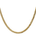 14k 3.9mm Flat Beveled Curb Chain