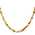 14k 4.75mm Flat Beveled Curb Chain