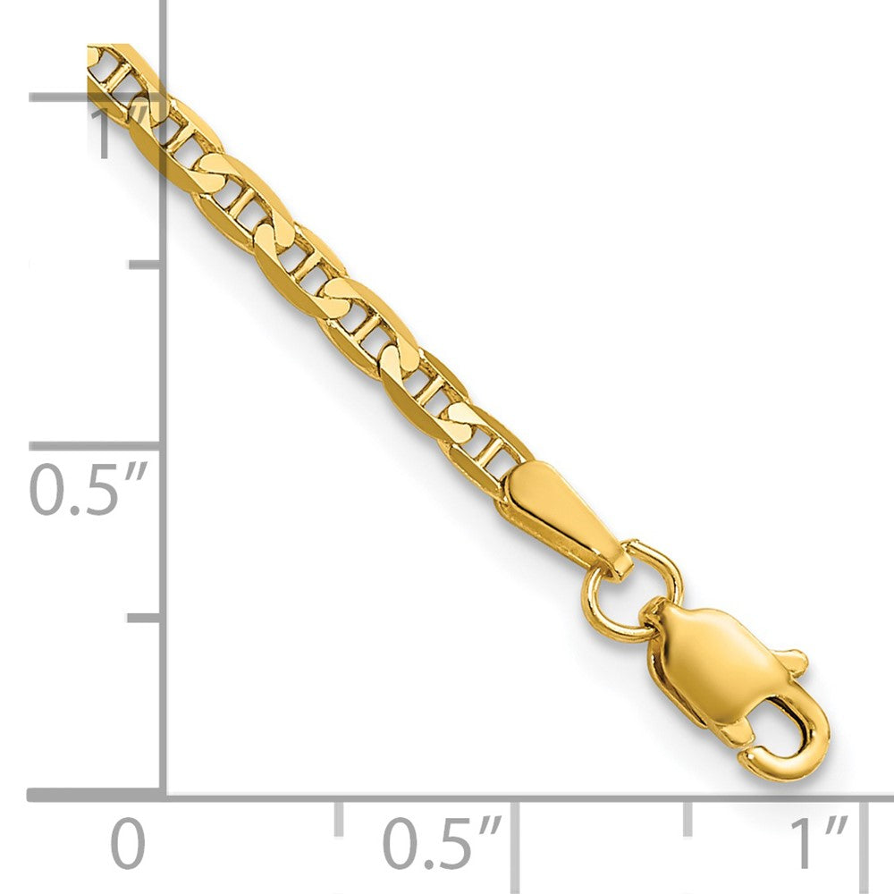 14k 2.4mm Concave Anchor Chain