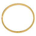 14k 4/16 Florentine Engraved Hinged Bangle Bracelet