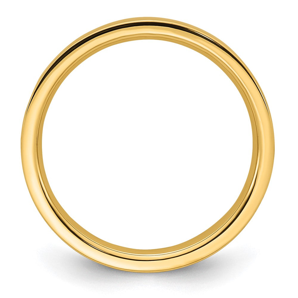 14KY 2.5mm Standard Flat Comfort Fit Band