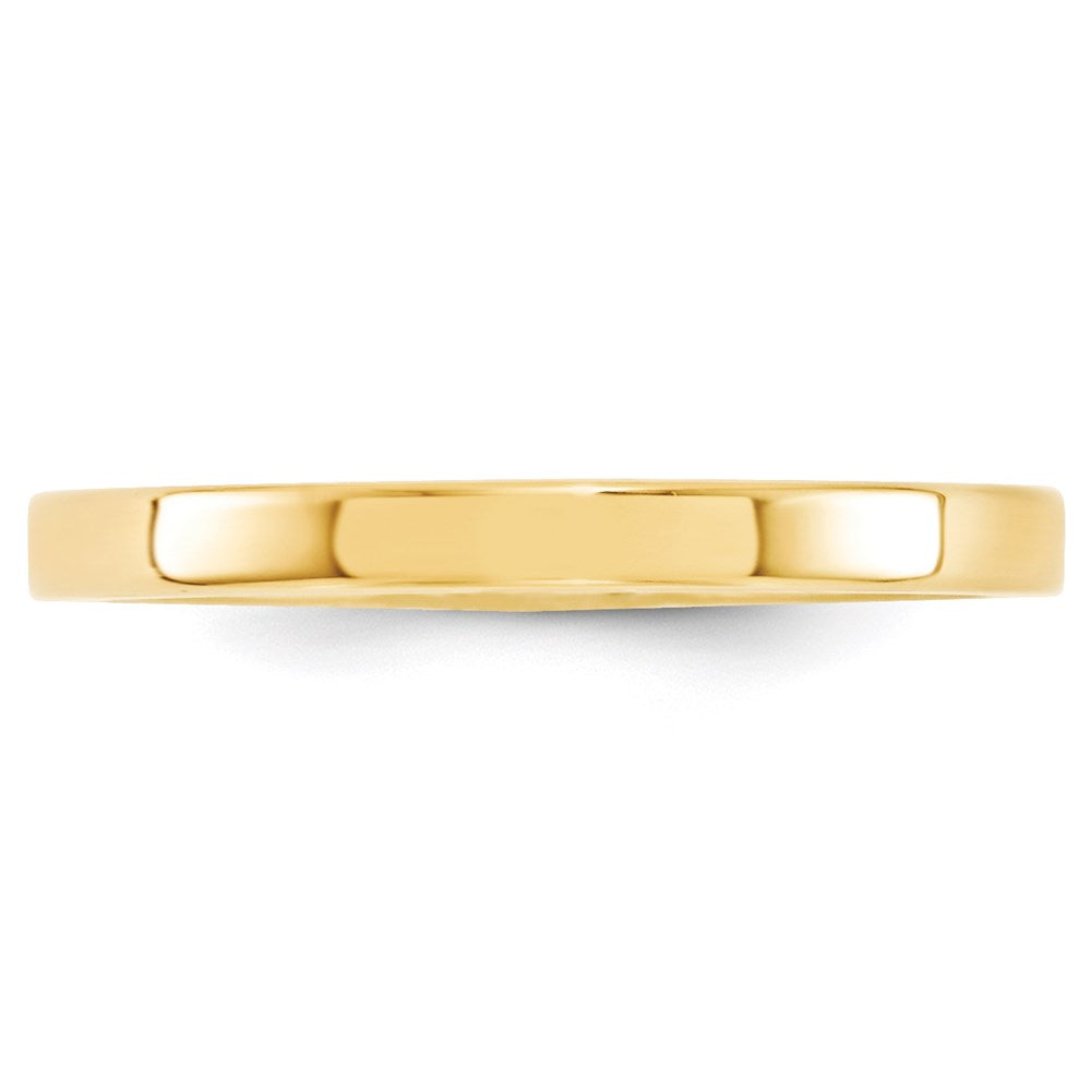 14KY 2.5mm Standard Flat Comfort Fit Band