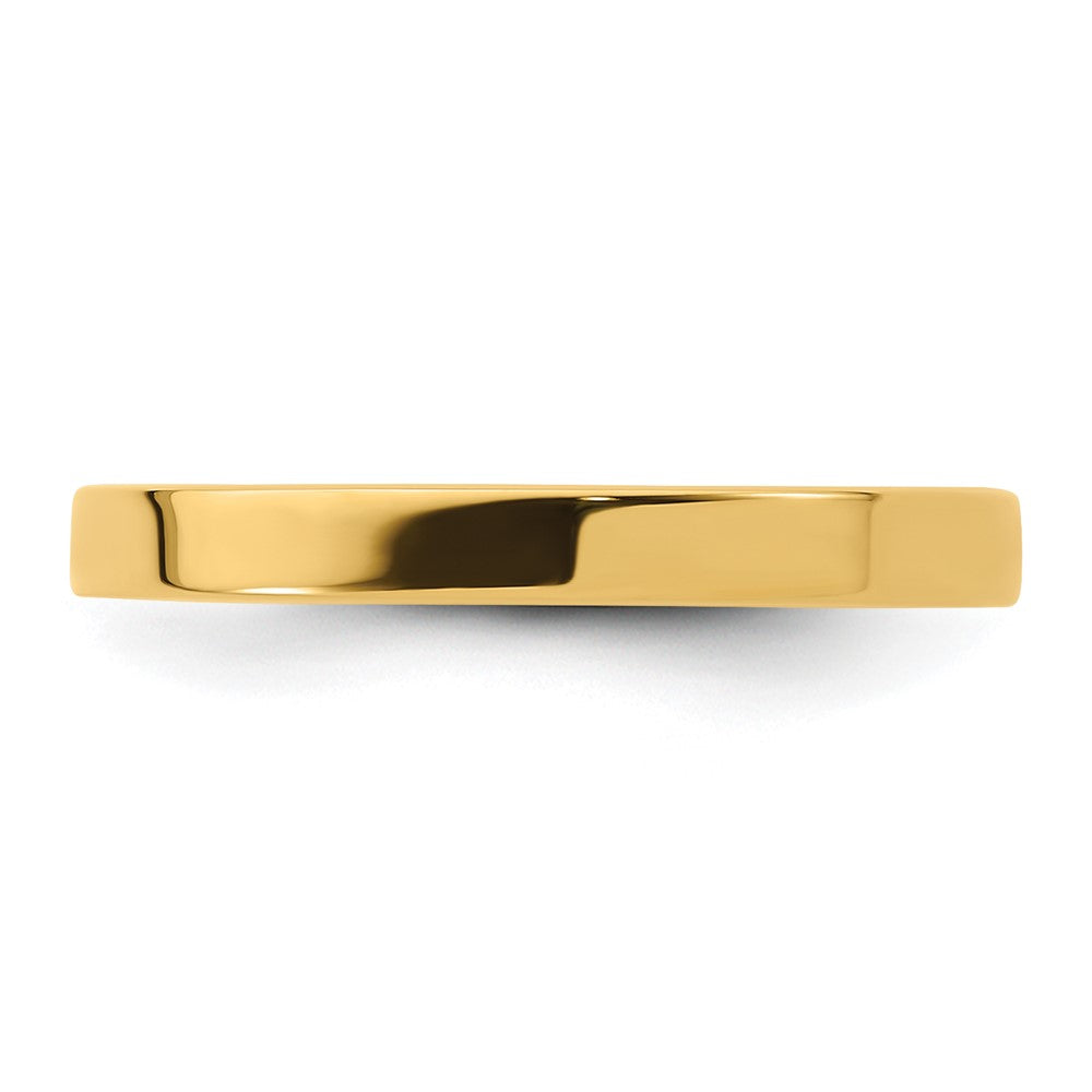 14KY 2.5mm Standard Flat Comfort Fit Band