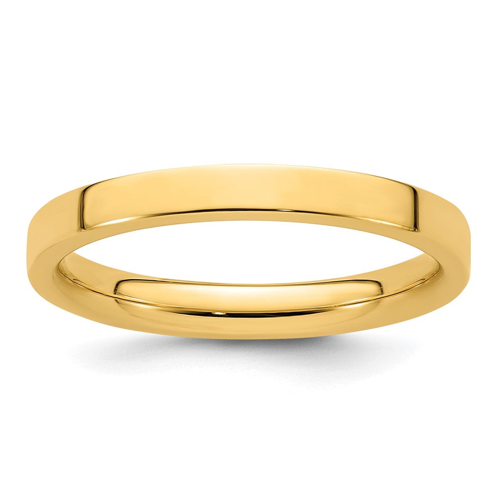 14KY 2.5mm Standard Flat Comfort Fit Band