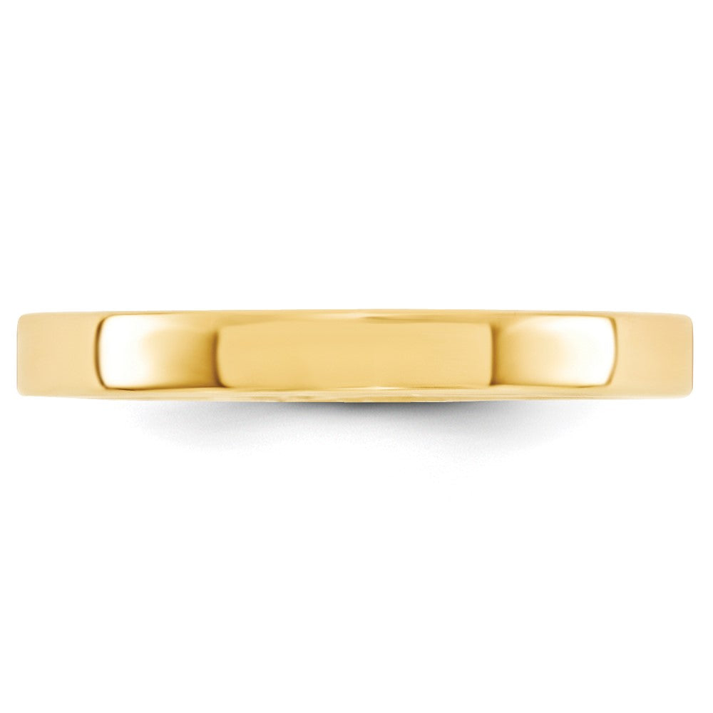 14KY 3mm Standard Flat Comfort Fit Band