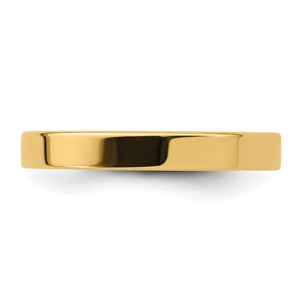 14KY 3mm Standard Flat Comfort Fit Band