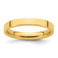 14KY 3mm Standard Flat Comfort Fit Band