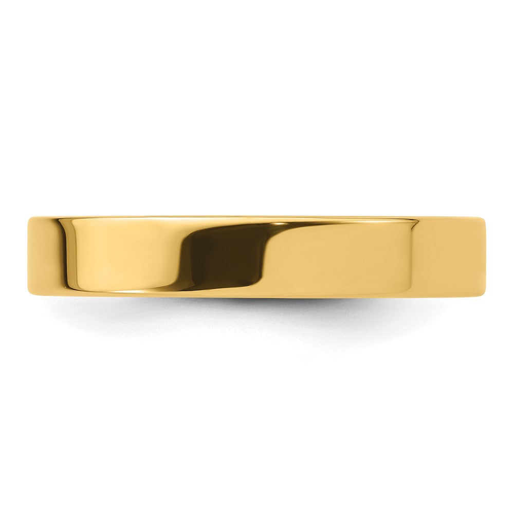 14KY 4mm Standard Flat Comfort Fit Band