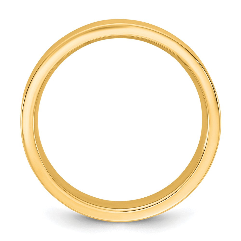 14KY 4.5mm Standard Flat Comfort Fit Band