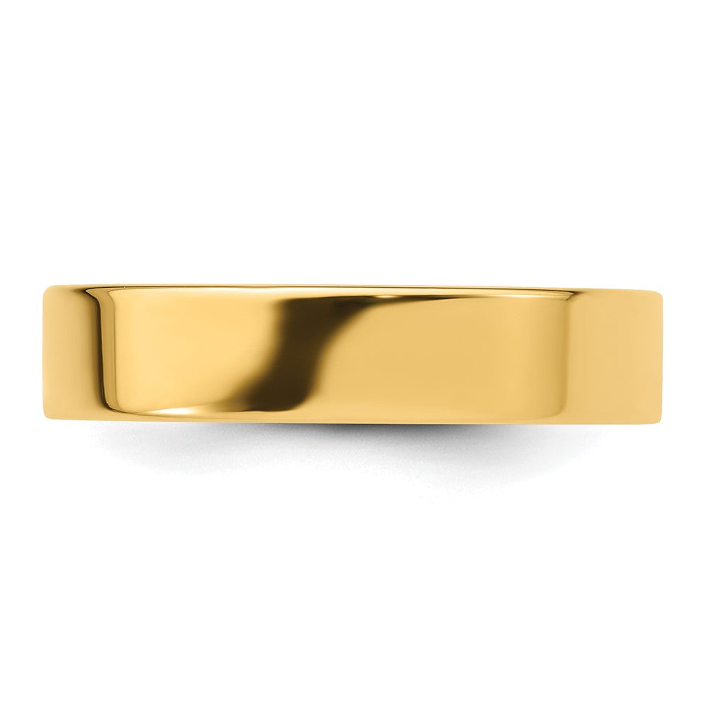 14KY 5mm Standard Flat Comfort Fit Band