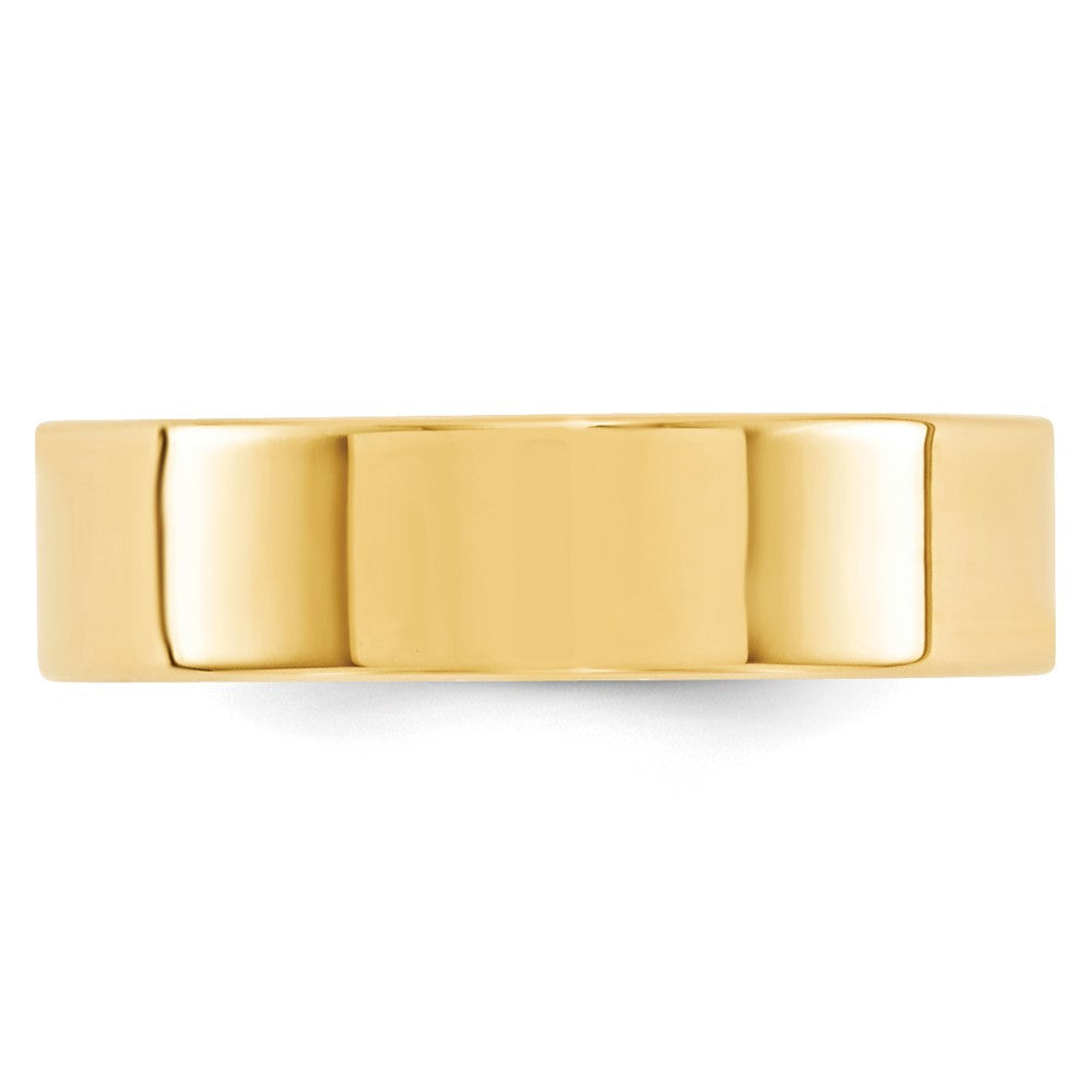 14KY 6mm Standard Flat Comfort Fit Band