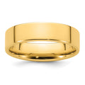 14KY 6mm Standard Flat Comfort Fit Band