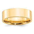 14KY 7mm Standard Flat Comfort Fit Band