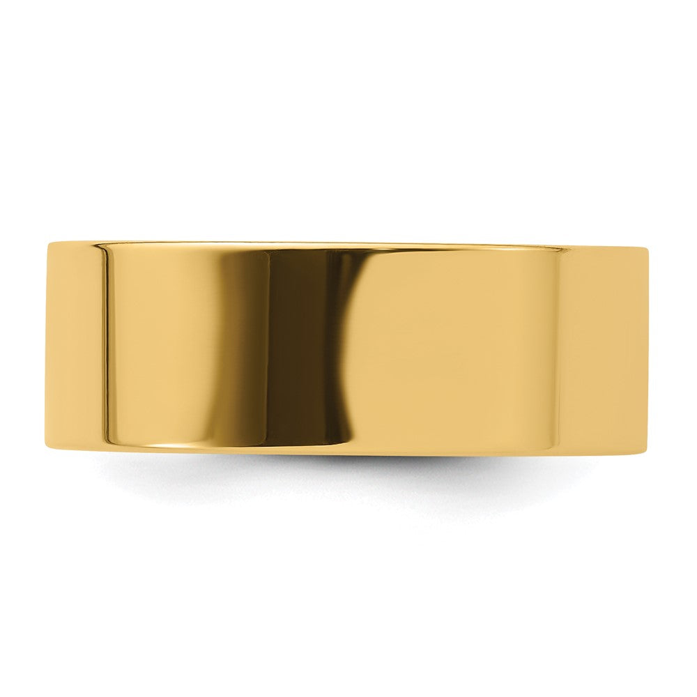 14KY 8mm Standard Flat Comfort Fit Band
