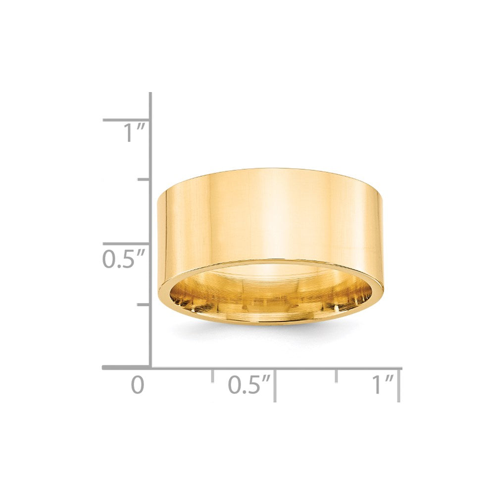 14KY 10mm Standard Flat Comfort Fit Band