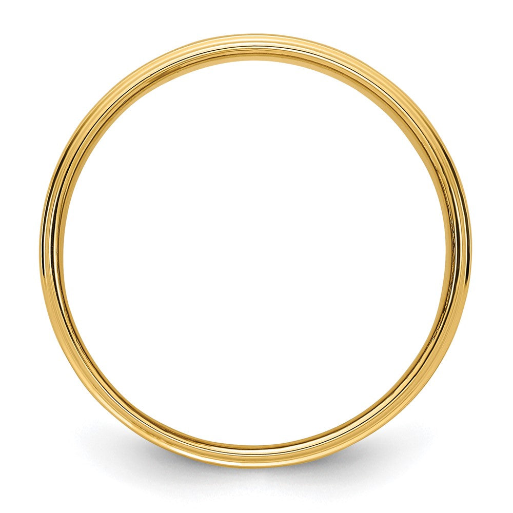 14KY 6mm Flat with Step Edge Band