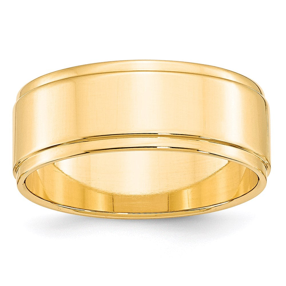 14KY 8mm Flat with Step Edge Band