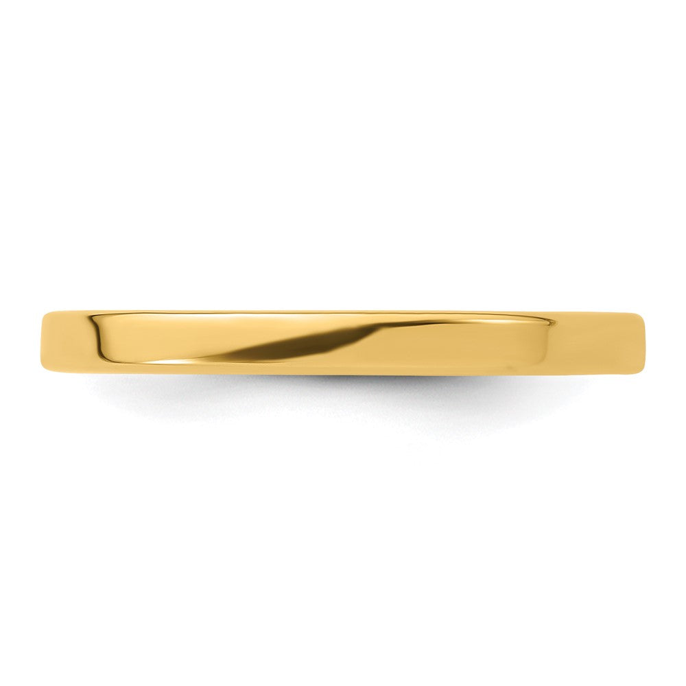 14KY 2mm LTW Flat Band