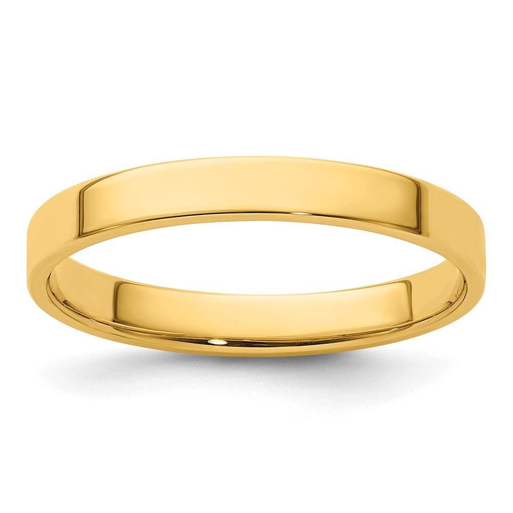 14KY 3mm LTW Flat Band