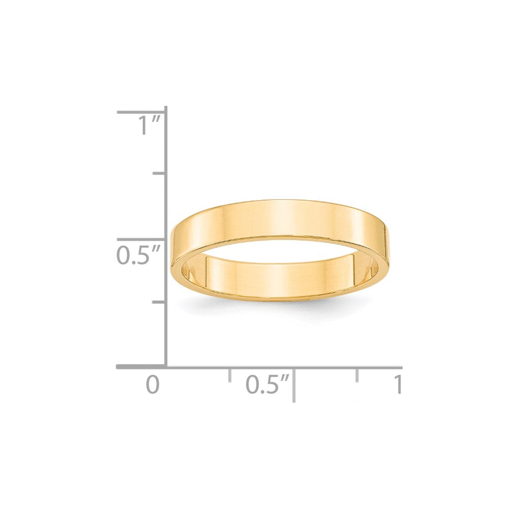 14KY 4mm LTW Flat Band