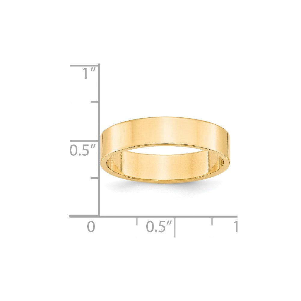 14KY 5mm LTW Flat Band