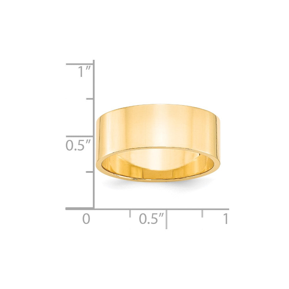14KY 8mm LTW Flat Band