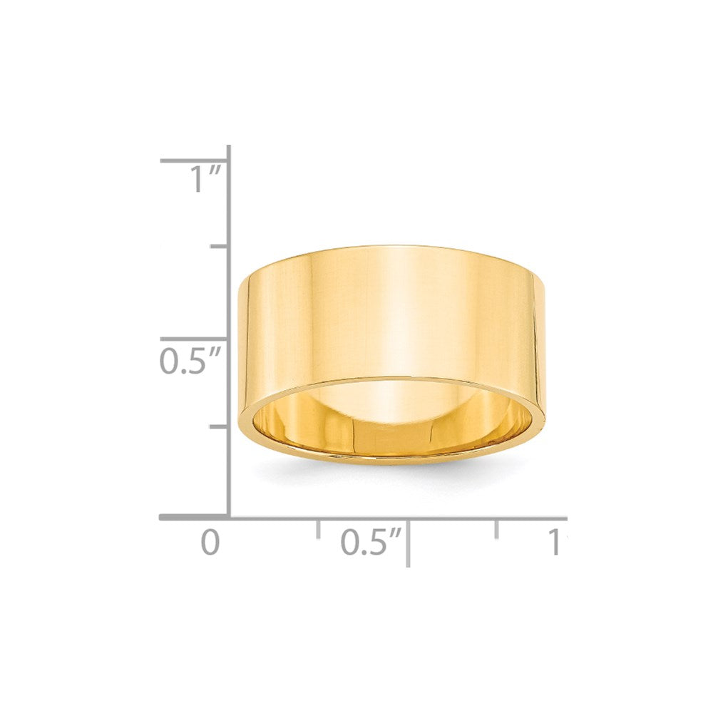 14KY 10mm LTW Flat Band