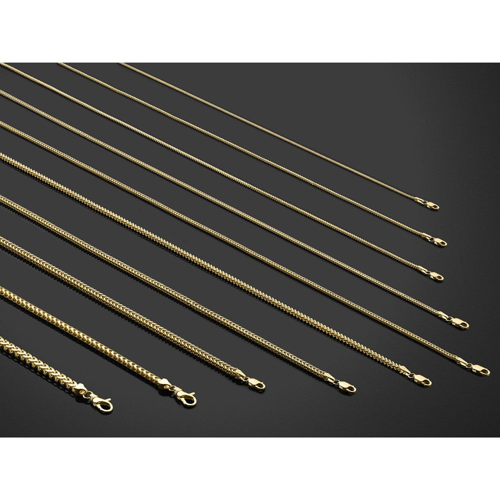 14k 2.5mm Franco Chain