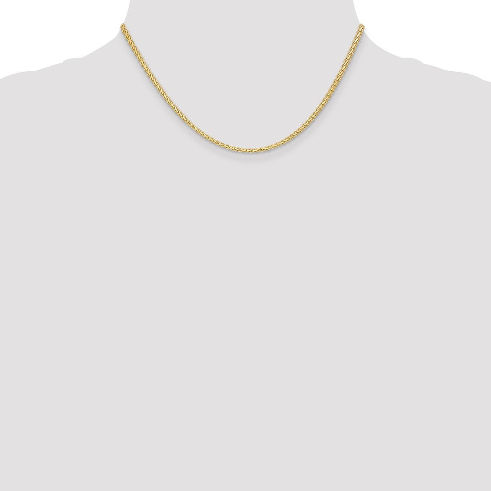 14k 2.3mm Flat Wheat Chain