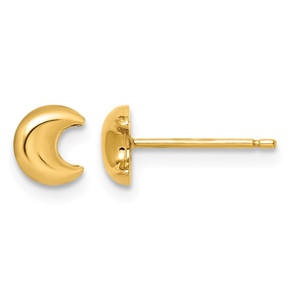 14k Madi K Moon Post Earrings