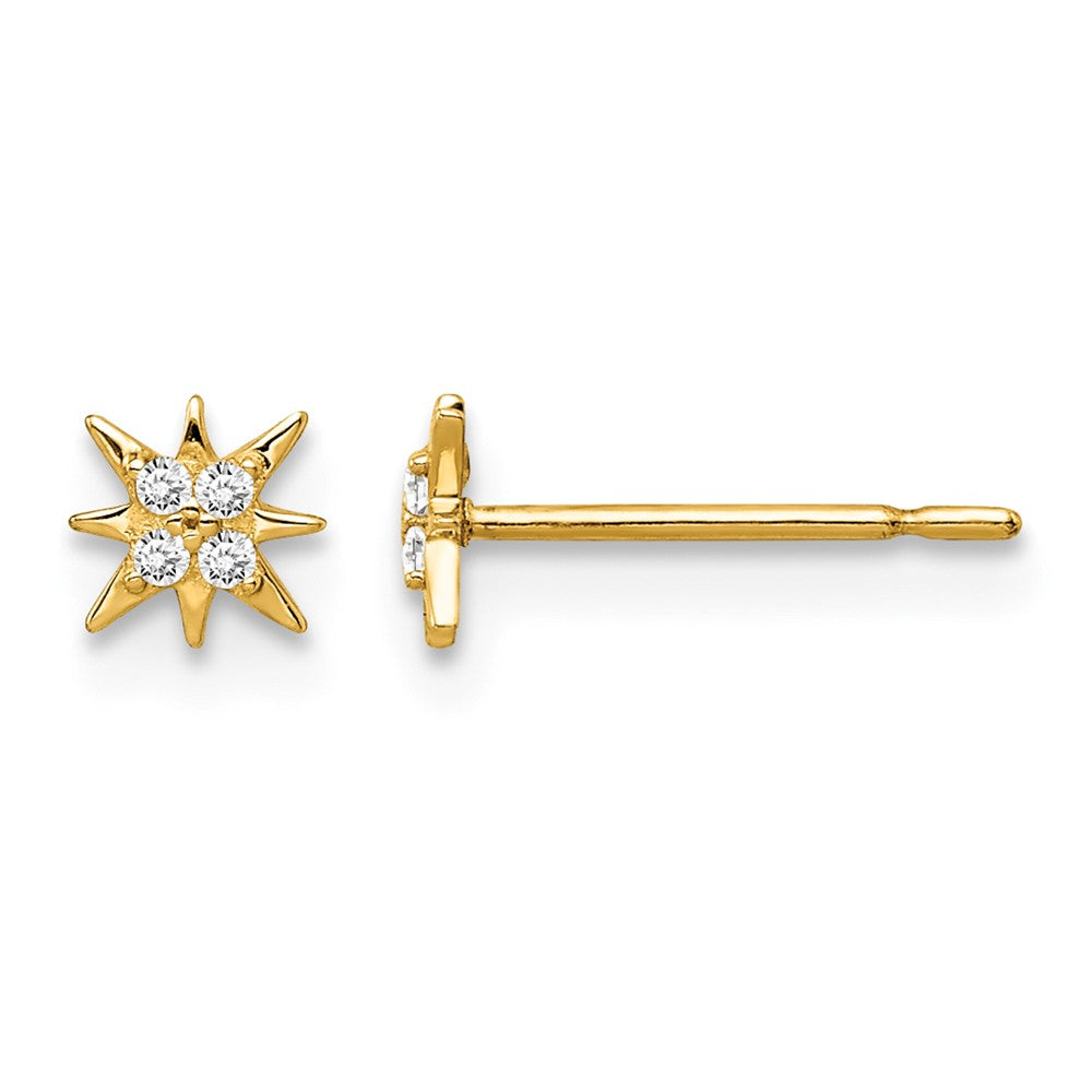 14k Madi K CZ Star Post Earrings