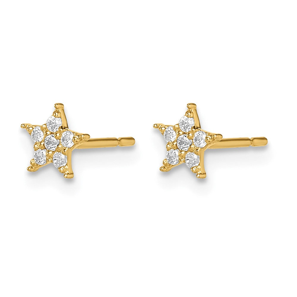 14k Madi K Star CZ Earrings