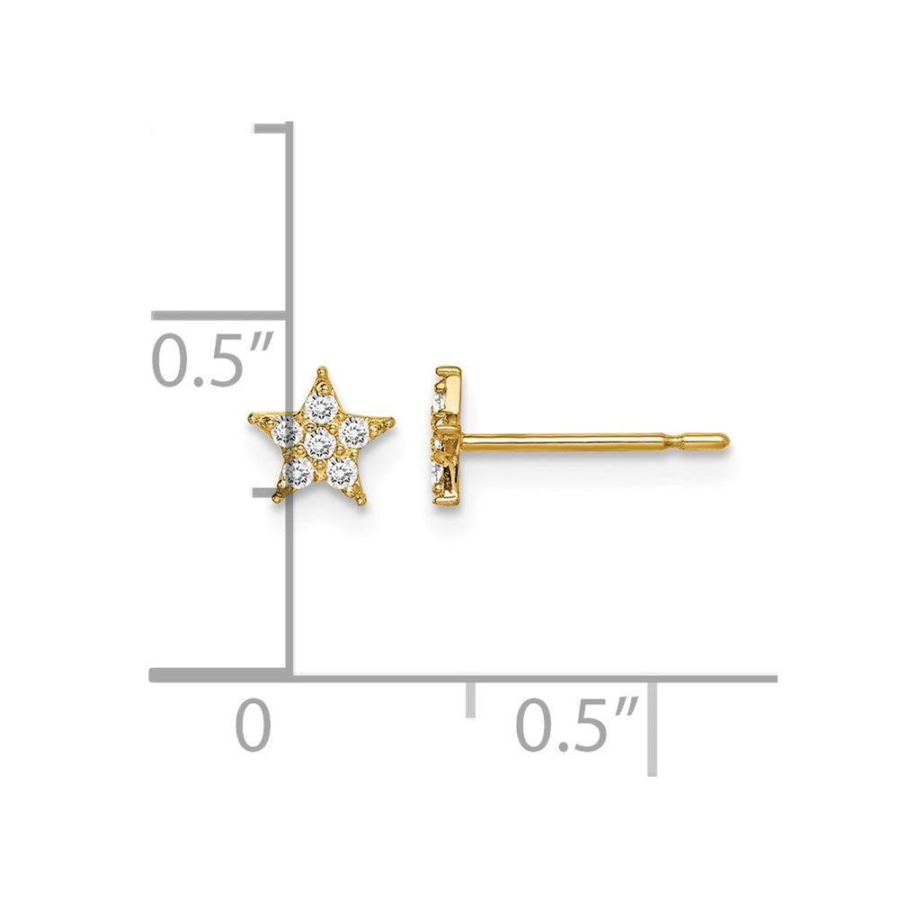 14k Madi K Star CZ Earrings
