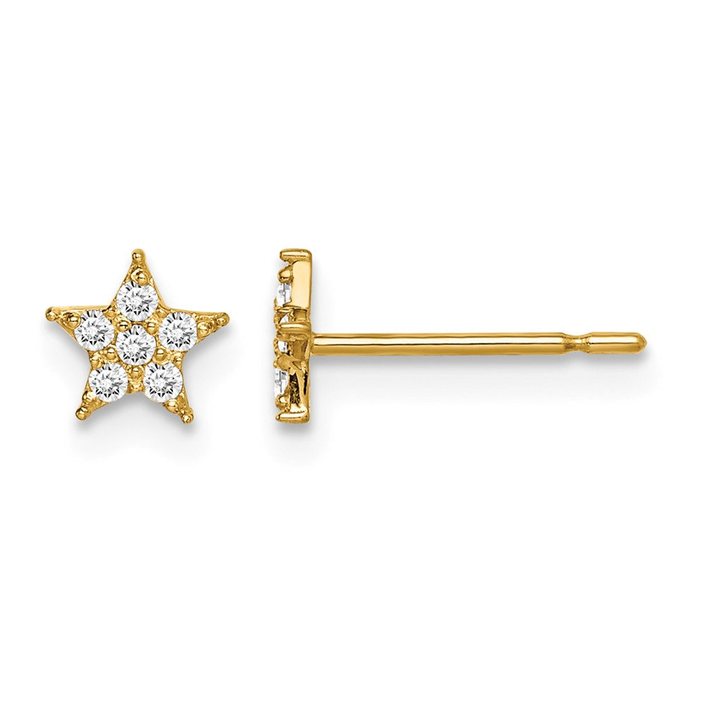 14k Madi K Star CZ Earrings