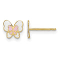 14k Madi K Enamel Butterfly Post Earrings