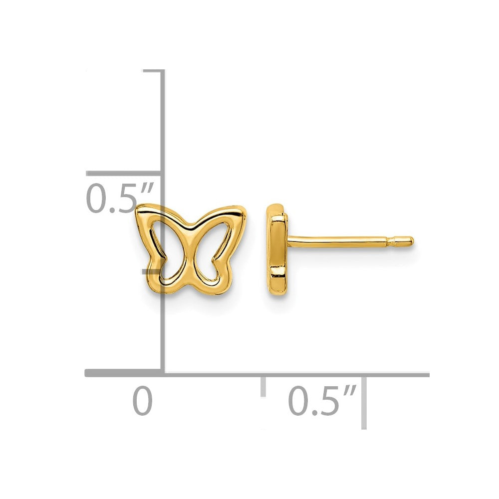 14k Madi K Cut-out Butterfly Post Earrings