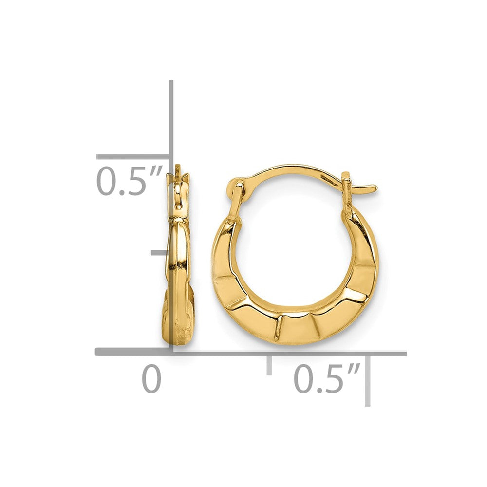 14k Madi K Hoop Earrings