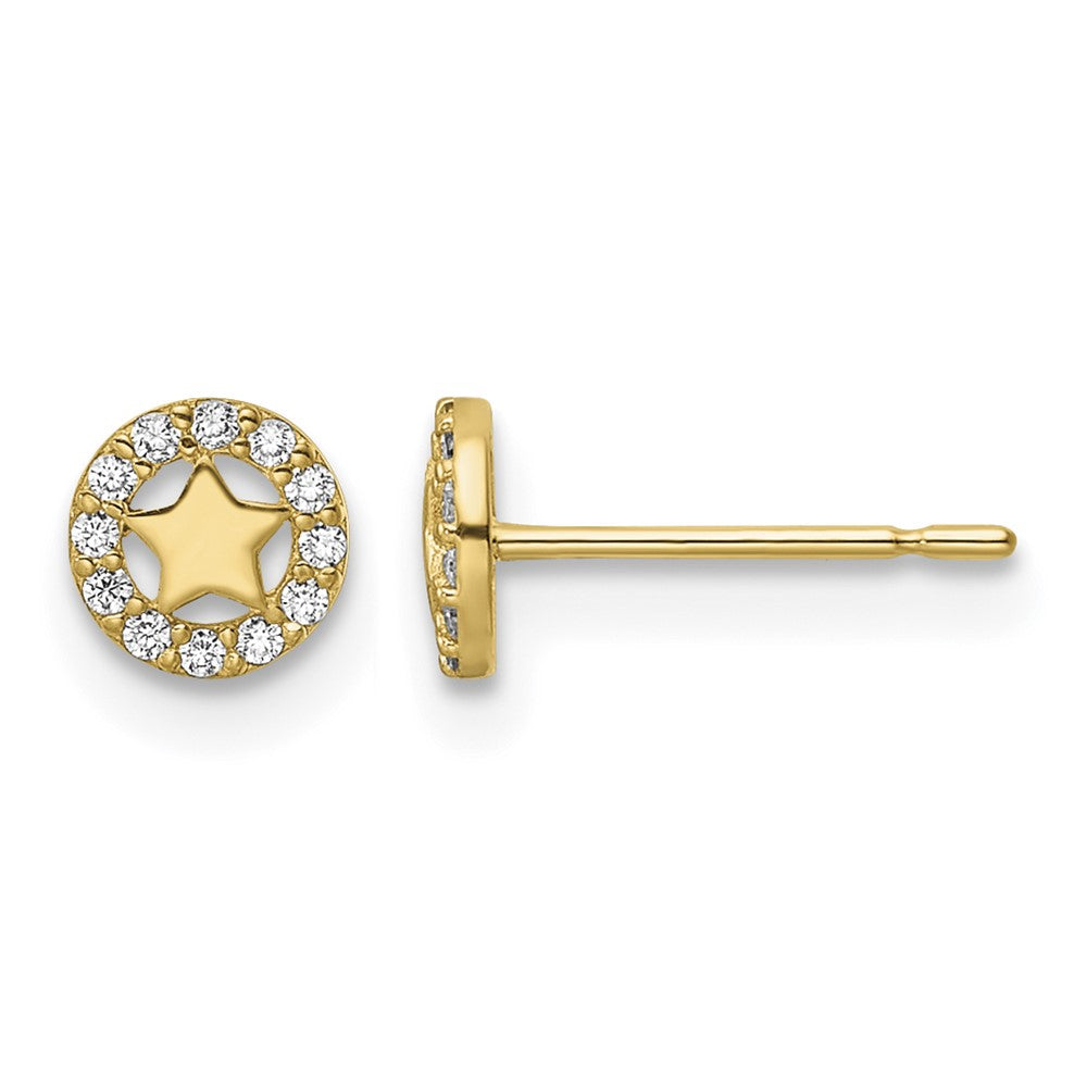 14k Madi K CZ Star Post Earrings
