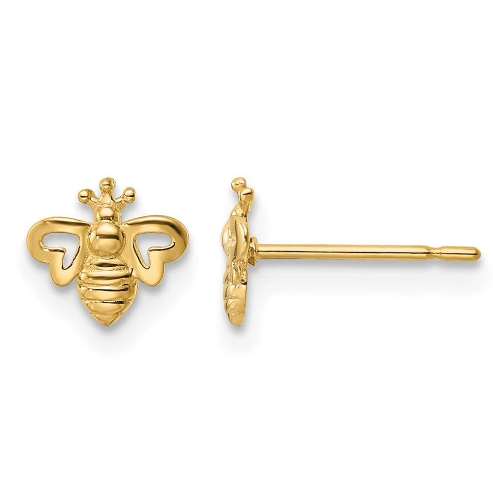14k Madi K Bumble Bee Post Earrings