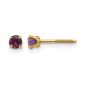 14k Madi K 3mm Amethyst Earrings