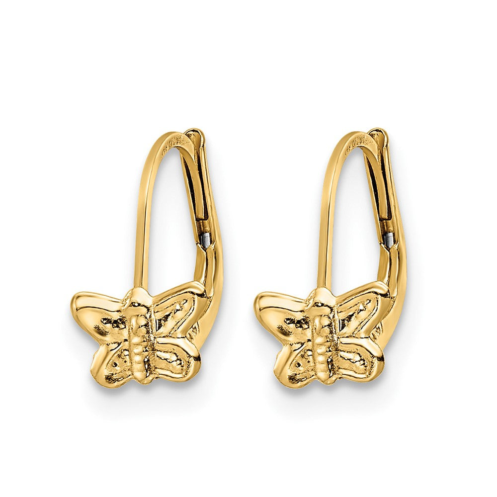 14K Madi K Polished Butterfly Leverback Earrings