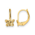 14K Madi K Polished Butterfly Leverback Earrings