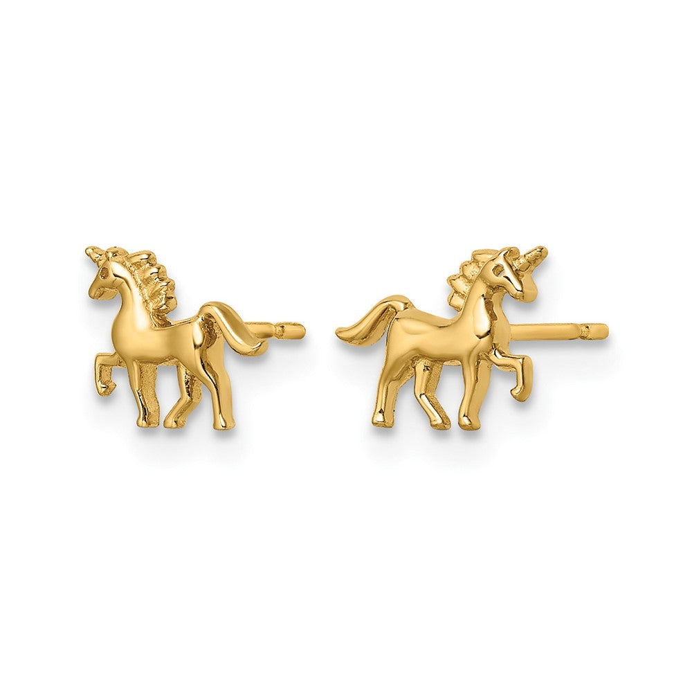 14k Madi K Unicorn Post Earrings