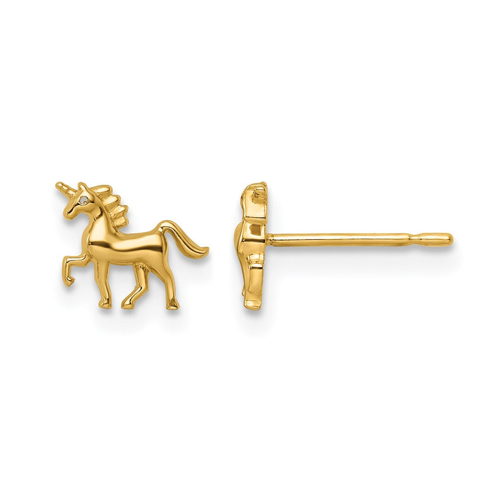 14k Madi K Unicorn Post Earrings