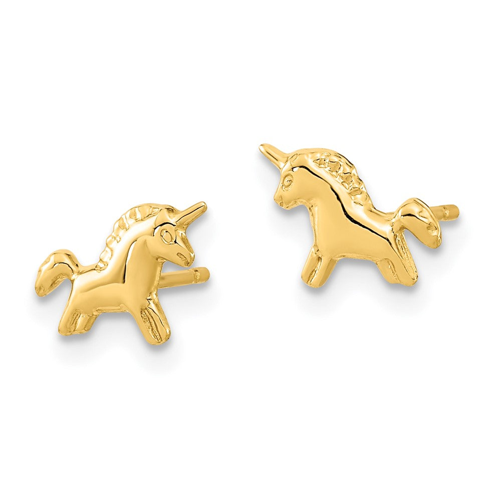 14k Madi K Polished Unicorn Post Earrings